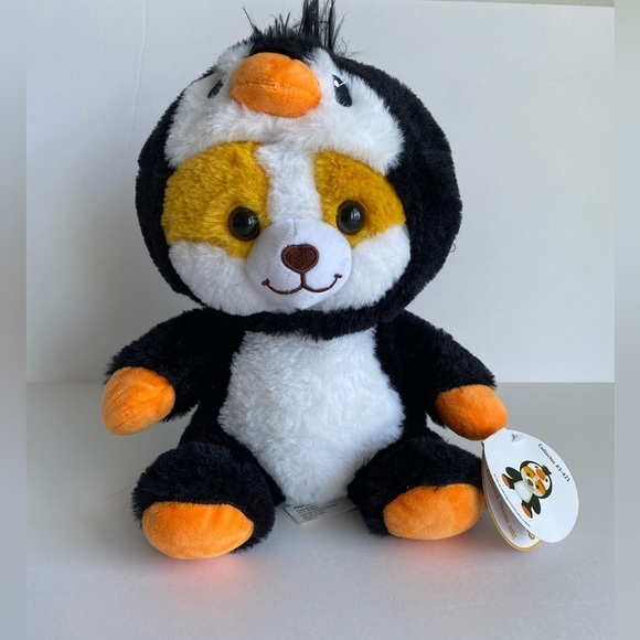 NWT Peek A Boo Plush Toys Pingo The Dog In Penguin Disguise 15 " Cuddle Toy Gift - Picture 1 of 8